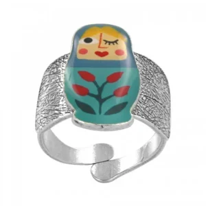 Anillo Azul Matrioska NANAS Taratata*Taratata Bijoux Sale