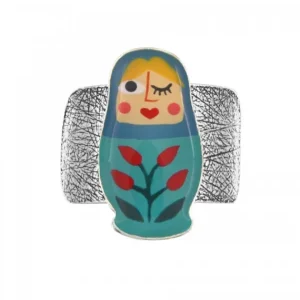 Anillo Azul Matrioska NANAS Taratata*Taratata Bijoux Sale