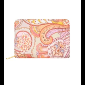 Billetera Zina Floral Naranja Camel*Oilily New