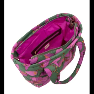Bolso Bandolera Acolchado Heidi Handtas Verde Flores*Oilily Sale