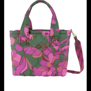 Bolso Bandolera Acolchado Heidi Handtas Verde Flores*Oilily Sale