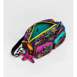 Bolso Bandolera Negro Grafiti Es de Colores*Lolina New