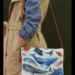 Bolso de Autor Tela Reciclada Marino*Diseño de Autor Best