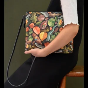 Bolso de Autor Tela Reciclada Hojas*Diseño de Autor Fashion