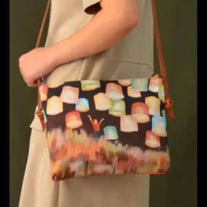 Bolso de Autor Tela Reciclada Farolillos*Diseño de Autor Hot