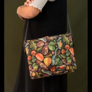 Bolso de Autor Tela Reciclada Hojas*Diseño de Autor Fashion