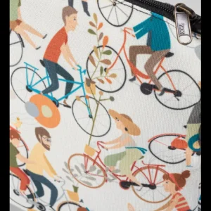Bolso de Autor Tela Reciclada Bicis*Diseño de Autor New