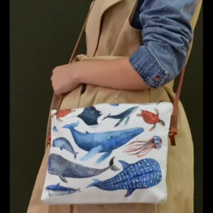 Bolso de Autor Tela Reciclada Marino*Diseño de Autor Best