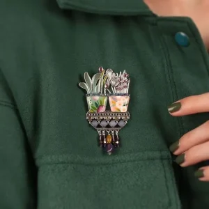 Broche Macetas Plantas Ciboulette Taratata*Taratata Bijoux Online