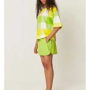Camiseta Algodón Cuadros Lariz Cuadros Rayas*SKFK Fashion