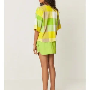 Camiseta Algodón Cuadros Lariz Cuadros Rayas*SKFK Fashion