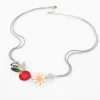 Collar Gargantilla Margarita Cocoon Couleur Argent Rouge Taratata*Taratata Bijoux Best