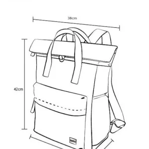 Mochila Canfield B Nylon Reciclado Bicolor Mulberry-Corn*Roka London Hot