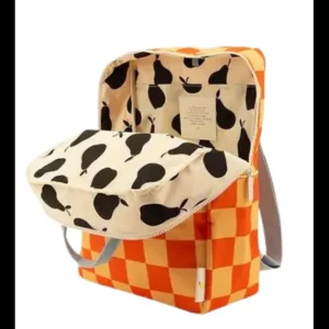 Mochila Grande Cuadros Roja y Amarilo*Sticky Lemon Clearance