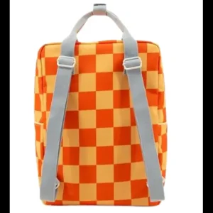 Mochila Grande Cuadros Roja y Amarilo*Sticky Lemon Clearance