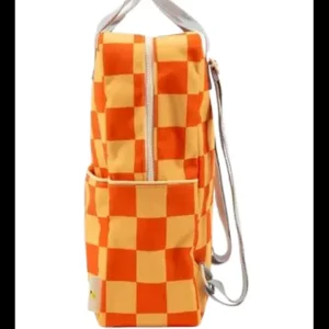 Mochila Grande Cuadros Roja y Amarilo*Sticky Lemon Clearance
