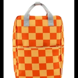 Mochila Grande Cuadros Roja y Amarilo*Sticky Lemon Clearance