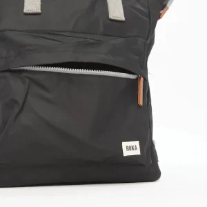 Mochila Negra Bantry B Nylon Reciclado Black*Roka London New