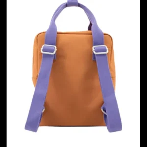 Mochila Pequeña Marrón Bolsillo Cuadros*Sticky Lemon Best