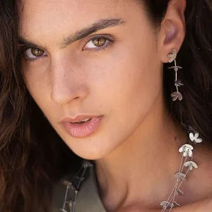 Pendiente Liviana Grande Plata*Maka Dama Fashion