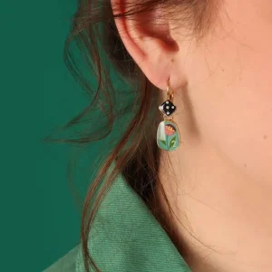 Pendientes Asimétricos Flores Dados Jeu de l'oie Taratata*Taratata Bijoux Fashion