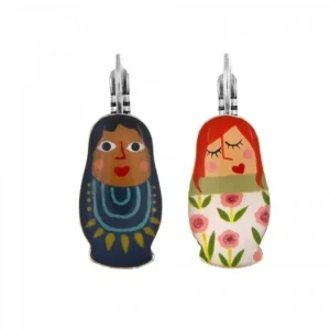 Pendientes Asimétricos Matrioska 4 Taratata*Taratata Bijoux Fashion