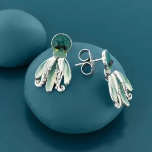 Pendientes Botón Pulpo Abysses Taratata*Taratata Bijoux Online