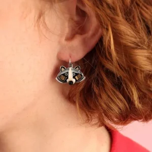 Pendientes Castor Raton Lover Couleur Argent Gris Taratata*Taratata Bijoux Outlet