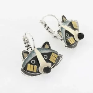 Pendientes Castor Raton Lover Couleur Argent Gris Taratata*Taratata Bijoux Outlet