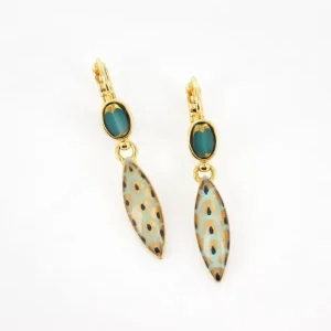 Pendientes Couleur Dore Vert Fuchsia Taratata*Taratata Bijoux Clearance