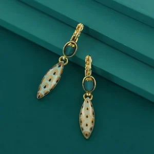 Pendientes Couleur Dore Vert Fuchsia Taratata*Taratata Bijoux Clearance