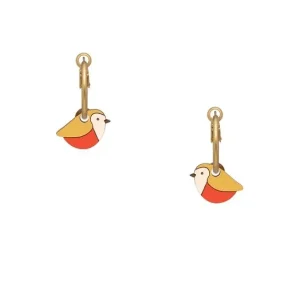 Pendientes de Madera Red Robin Carpintero*Diseño de Autor Sale