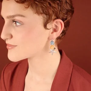 Pendientes Estrella de Mar Abysses Couleur Argent Multi Taratata*Taratata Bijoux Clearance