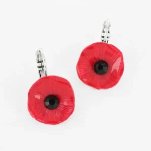 Pendientes Flor Roja Mambo Couleur Argent Rose Taratata*Taratata Bijoux Sale