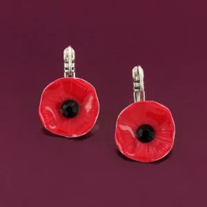 Pendientes Flor Roja Mambo Couleur Argent Rose Taratata*Taratata Bijoux Sale