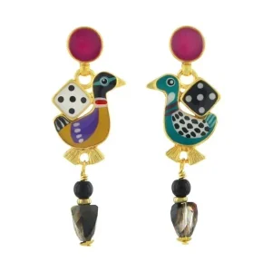 Pendientes Flores y Dados Jeu De L'Oie Taratata*Taratata Bijoux Discount