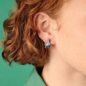 Pendientes Le Facteur Couleur Argent Gris Taratata*Taratata Bijoux Sale