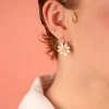 Pendientes Margaritas Cocoon Couleur Argent Rose Taratata*Taratata Bijoux Sale