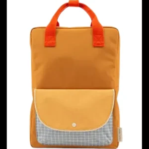 Mochila Miel Bolsillo Cuadros.*Sticky Lemon New
