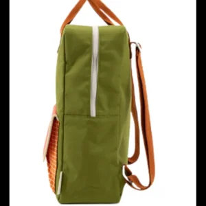 Mochila Verde Bolsillo Cuadros.*Sticky Lemon Online