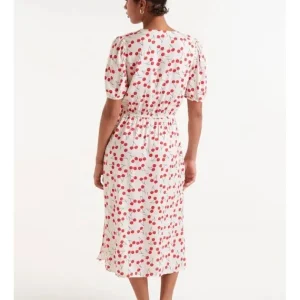 Vestido Camisero Midi Estampado Cerezas*Compañía Fantástica Discount
