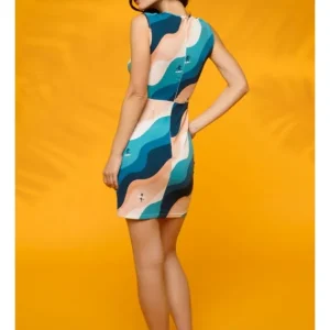 Vestido Corto Elástico Estampado Playa Santa Mónica*Minueto Outlet